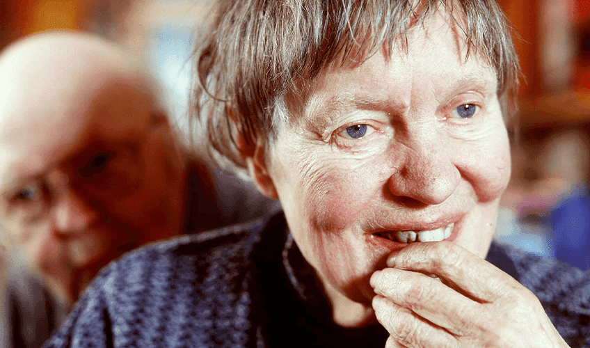 Portræt af Iris Murdoch