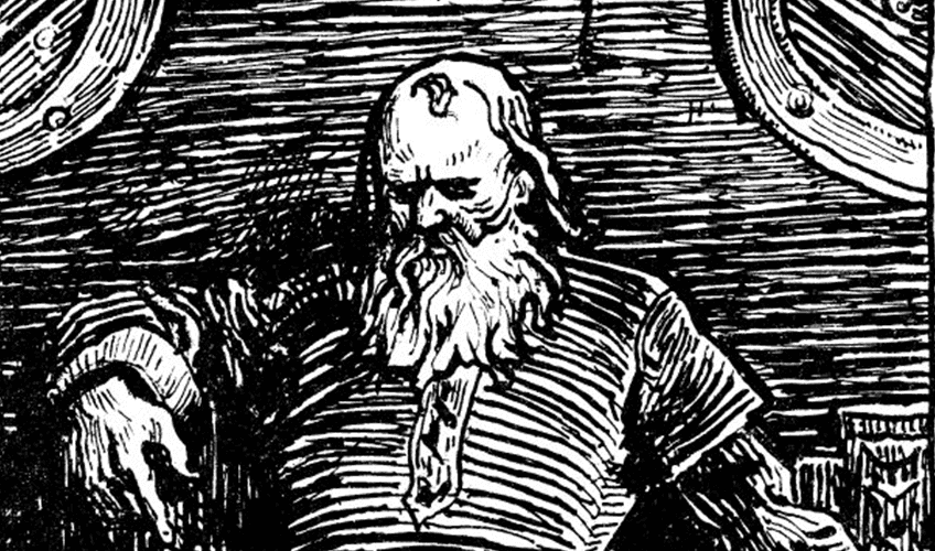 illustration af Snorri Sturluson